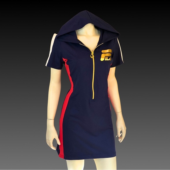 FILA Athletic HOODIE Mini Sports Dress S - Picture 6 of 10